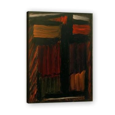 Imagem de NHLDZYH Pôster de arte expressionista (sem título 41) por Alexej von Jawlensky. Pinturas a óleo famosas. Decoração de parede de sala de estar ou escritório. Moldura interna 50 x 70 cm - 19,6 x 27,5