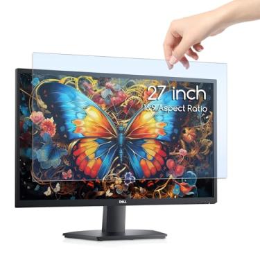 Imagem de KEANBOLL Painel protetor de tela antiluz azul para monitor de computador de 27 polegadas, filtro de bloqueio de luz azul, protetor antirreflexo para computador de mesa - (removível, não precisa grudar