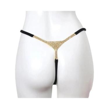 Imagem de Biquíni Sexy Feminino Com Strass, Tanga, Acessório De Corrente Corpora