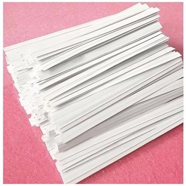 Imagem de Papel branco Twist Ties Easytle 600 unidades e 5 para sacos e pães