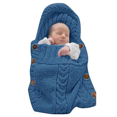Imagem de Saco de dormir Swaddle Wrap XMWEALTHY Newborn Baby Knit
