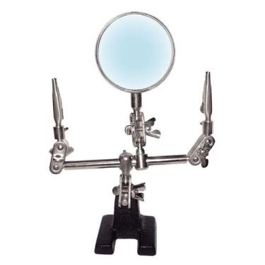 Imagem de Lupa Com Suporte E Pincas C- Aumento 3x Hikari Hls10