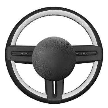 Imagem de MEWANT Capa de volante de carro costurada à mão para Ford Mustang 2005-2012 Acessórios de volante de carro para Ford Mustang