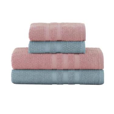 Imagem de Jogo de Toalhas 4 peças Buddemeyer Vanilla Extra Soft  Toque Macio Alt