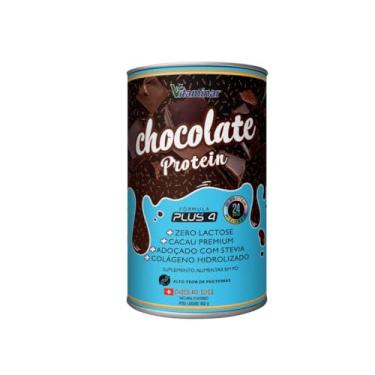 Imagem de Chocolate Proteina, 24g Zero Lactose,Cacau Premium, Adoçado com Stevia, 450g Vitaminar