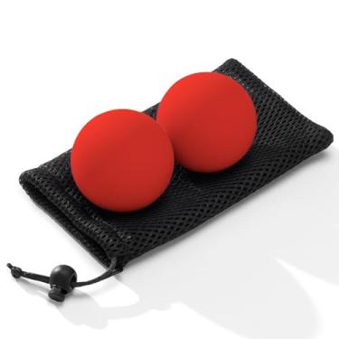 Imagem de SUBCULTUREPICK Bolas de massagem de lacrosse para liberação miofascial, massagem profunda de ioga, terapia de ponto de gatilho e fascite plantar nos pés, bola massageadora de dor muscular (2 pacotes