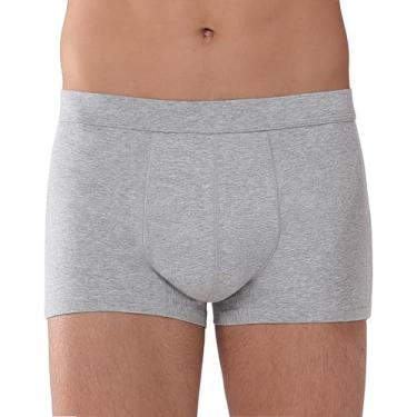 Imagem de REELINDRY Cueca boxer masculina absorvente para incontinência, 65 g, lavável e à prova de vazamento, 1 pacote (cinza claro, 3GG)