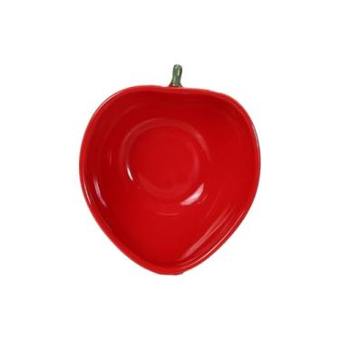 Imagem de Tigela Bowl Cumbuca Formato De Fruta Sobremesa Cerâmica Caldo Sopa Sorvete Açai Cozinha Nova (Morango 290ml)