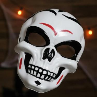 Imagem de Mascara De Caveira Esqueleto Crânio Terror Festas Halloween Divertido 