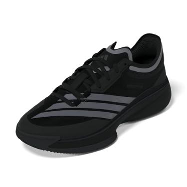 Imagem de adidas Tênis de basquete unissex adulto Adizero Select 2.0, Preto/Ferro Metálico/Carbono, 9 Women/8 Men