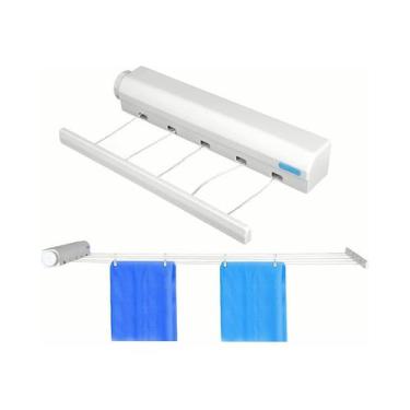 Imagem de Varal de secador de roupas retrátil de parede telescópico - Lightbek O