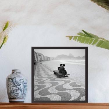 Imagem de Quadro Rio De Janeiro Antigo - 33X33Cm - Com Vidro