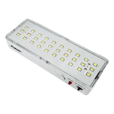 Imagem de 2X Luminária Emergência Led Barra 1W Avant 30 Leds Branco Fr