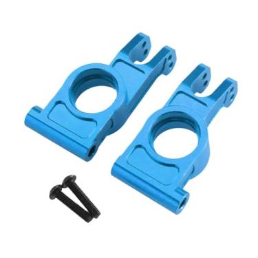 Imagem de oshhni 2 peças 1/7 RC carro eixo traseiro assento peça de reposição veículo peças brinquedos hobby acessório metal atualização peça para substituir 7303, Azul