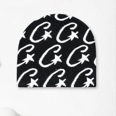 Imagem de Gorro De Inverno Feminino Com Padrão De Estrela Em Jacquard, Quente E 