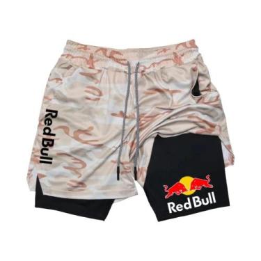 Imagem de Shorts Masculinos 2 Em 1 Para Corrida E Treino, Desempenho Atlético Co