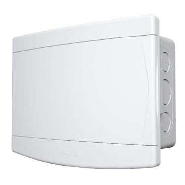 Imagem de Quadro distribuição c/ barramento embutir Tigre 6/8 disjuntores