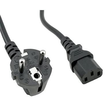 Imagem de Cabo de alimentação europeu (UE) (CEE 7/7 - IEC320 C13) compatível com a maioria dos computadores, monitores, scanners e impressoras (UE)