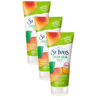 Imagem de Esfoliante facial St. Ives Fresh Skin Apricot 180 ml (pacote com 3)