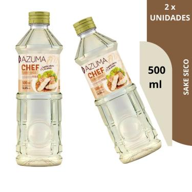 Imagem de KIT 2X Saquê Culinário Chef Azuma Sake 500ML CADA