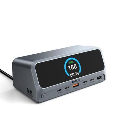 Imagem de Estação de ancoragem MOKiN 13 em 1 USB C 160W Dual HDMI