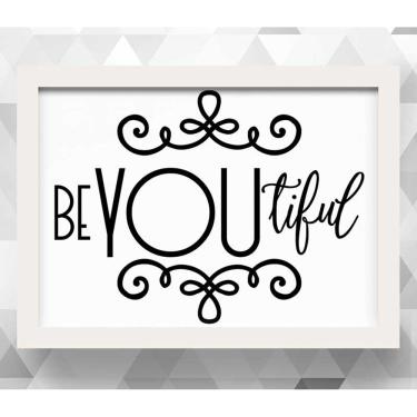 Imagem de Quadro Beyoutiful 20x30  moldura branca 