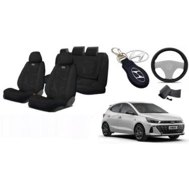 Imagem de Kit Capas Aconchego Premium HB20 18-24 +(Capa Volante) + Chaveiro - Fe