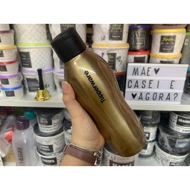 Imagem de Garrafa Eco Tupper 875 ml Inox Dourada e Preta - Tupperware