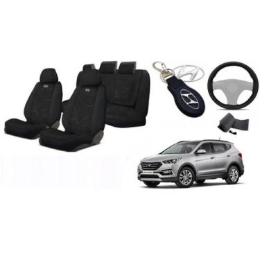 Imagem de Kit Capas Elegantes Santa Fé 12-19 +(Capa Volante) + Chaveiro - Ferro 
