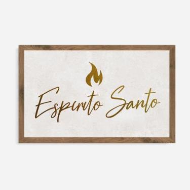 Imagem de Quadro Rústico Espírito Santo - Artesanato em Madeira - Arks Presentes