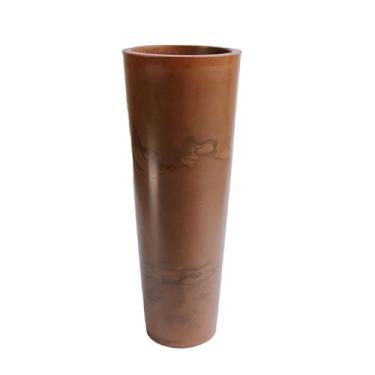 Imagem de Vasos Para Plantas de Polietileno, Luxo Marmorizada(Marron Premium)