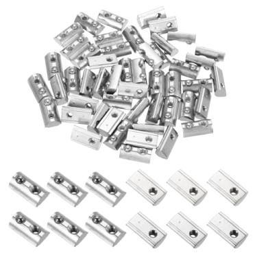 Imagem de PATIKIL M4 Rolos semi-redondos em porcas de mola, 50 peças série 3030 porcas de mola de aço carbono para perfil de extrusão de alumínio de 8 mm, impressora 3D, ferramentas faça-você-mesmo, montagem de