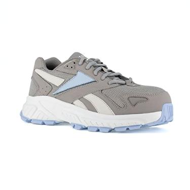 Imagem de Reebok Tênis feminino Rb362 Hyperium Work Construction, Cinza/azul claro, 7 Wide