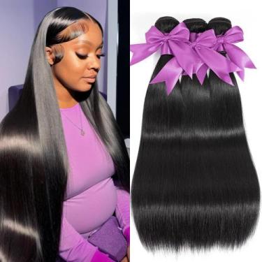 Imagem de Pacotes de cabelo QIYING 12A Straight 100% Brazilian Virgin Hair