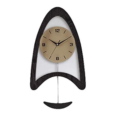 Imagem de WYUYIWH Relógio de parede interno familiar operado por bateria relógio de parede moderno com pêndulo relógio decorativo luminoso para escritório em casa, movimento de varredura para pendurar na parede