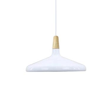 Imagem de CHENKUI E27 Lustre nórdico moderno luminária de teto macaron de madeira pingente luz simples minimalista iluminação suspensa abajur moderno para restaurante, bar, café, sala de jantar