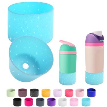 Imagem de 2 peças de bota de silicone para garrafa de água Owala 14/453.6 g 680.4 g 947.2 g 1,134 g, protetor de amortecedor inferior de manga protetora antiderrapante para garrafas de água FreeSip, Twist e