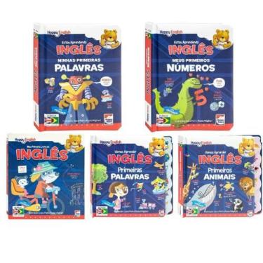 Imagem de Kit 5 Livros Happy English Infantil: Primeiras Palavras, Números e Ani