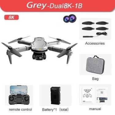 Imagem de Novo Drone V88 8K Profissional HD Aéreo Câmera Dupla Evitar Obstáculos
