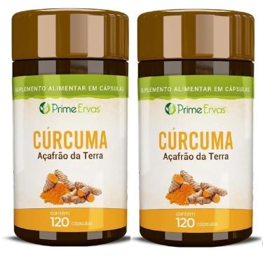 Imagem de KIT 02 CURCUMA 500MG 120CPS PRIME ERVAS