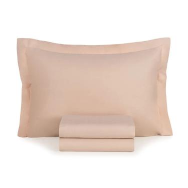 Imagem de Jogo Cama Solteiro 3 Pcs Algodão 200 Fios Tom Rose Karsten