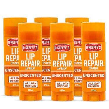 Imagem de O'Keeffe's Unscented Lip Repair Lip Balm for Dry, Cracked Lips, Stick, (Pack of 6)