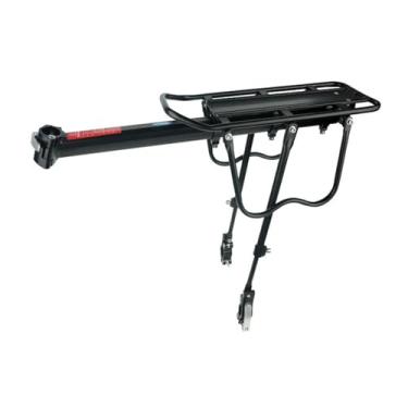 Imagem de harayaa Suporte traseiro para bicicleta, liberação rápida, grande capacidade, resistente, com faixa refletiva, triangular, para camping, turismo, bagageiro, Style B