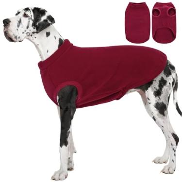 Imagem de AOFITEE Suéter de lã para cachorro, suéter grande sem mangas para meninos e meninas, moletom de cachorro quente para outono e inverno, pijamas térmicos Oli Pet para ambientes internos e externos
