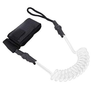 Imagem de Tira de tornozelo de prancha de remo, elástico e durável neoprene macio proteção contra o calor para prancha de surf trela para corpo para prancha de surf(Núcleo branco transparente)