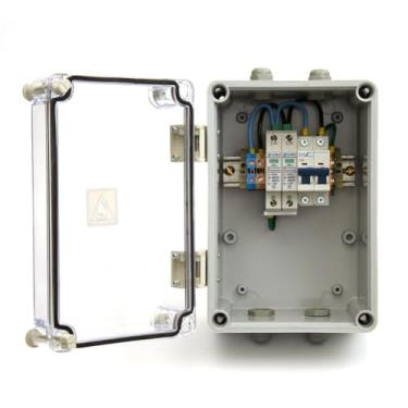 Imagem de QUADRO PROTEÇÃO MONOFÁSICA (CA) P/ENERGIA SOLAR 20A