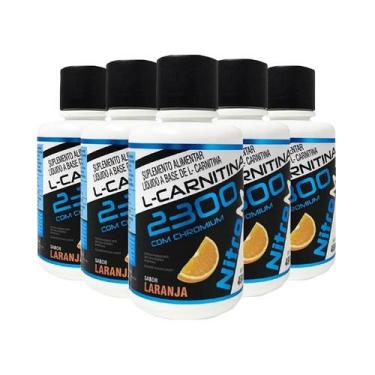 Imagem de 5x l-carnitina 2300 com chromium 480ml sabor laranja - NITROMAX