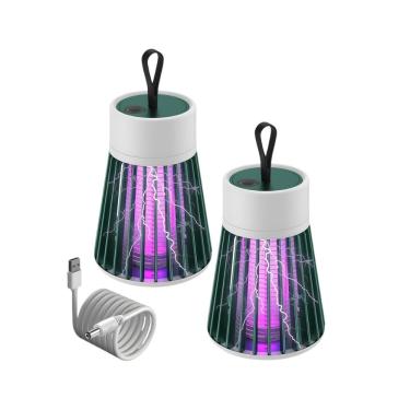 Imagem de Luminária Led Mosquiteiro Bateria Interna Sem Radiação Armadilha De Insetos Repelente Eletrônico UV(2)