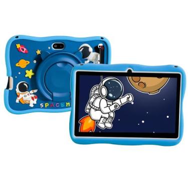 Imagem de Tablet Infantil Educativo Android A15 64GB 4GB RAM Com Caneta Touch Pa
