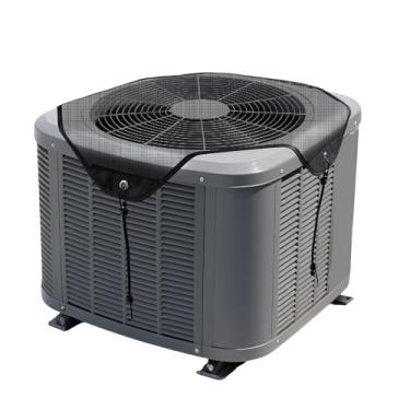 Imagem de Capas de ar condicionado central para unidade externa, capas respiráveis/impermeáveis, universal Top Defender, serve na maioria das unidades centrais de CA, protege o compressor condensador (malha